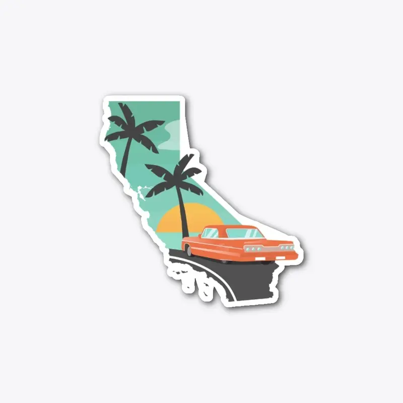 California Die Cut Sticker