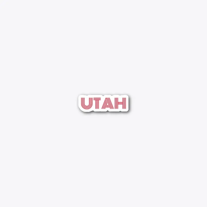 Utah Die Cut Sticker